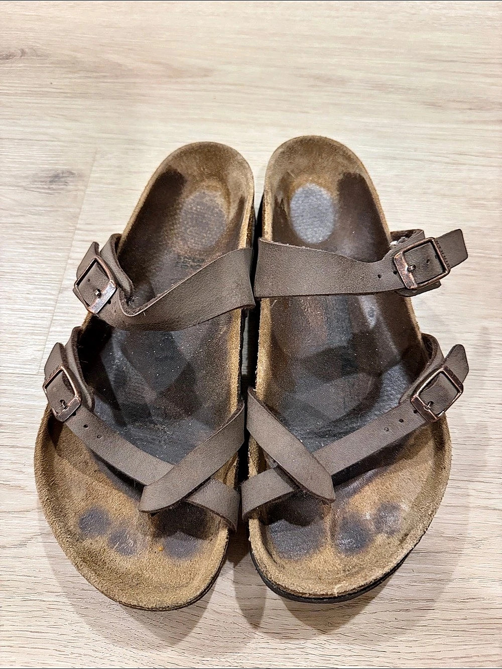 Birkenstock Mayari Brown Buckle Sandals
